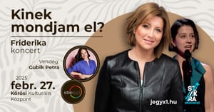 🎤 Friderika koncert + interjú